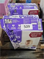 2-176ct diapers size 1 (damaged box)