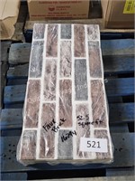 faux fireplace brick panels 52.5sqft