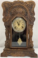 Antique Sessions Oak Mantel Kitchen Clock