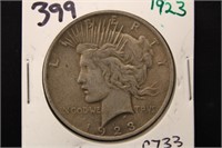 1923 PEACE DOLLAR COIN