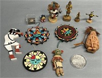Native American Figures etc Miniatures; Artist Sig