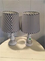 Pair bedroom lamps