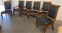 (6) Very Nice Dining Chairs (Black Upholstry)