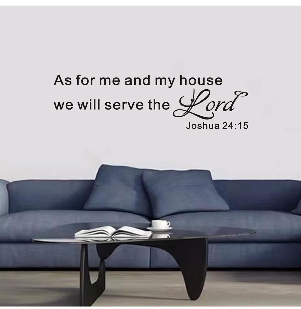 Wall Decals for Living Room, Scripture Wall