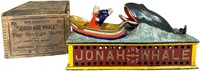 BOXED JONAH & WHALE MECHANICAL BANK