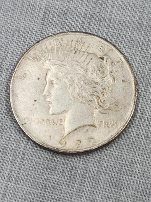 1922 Peace Silver Dollar