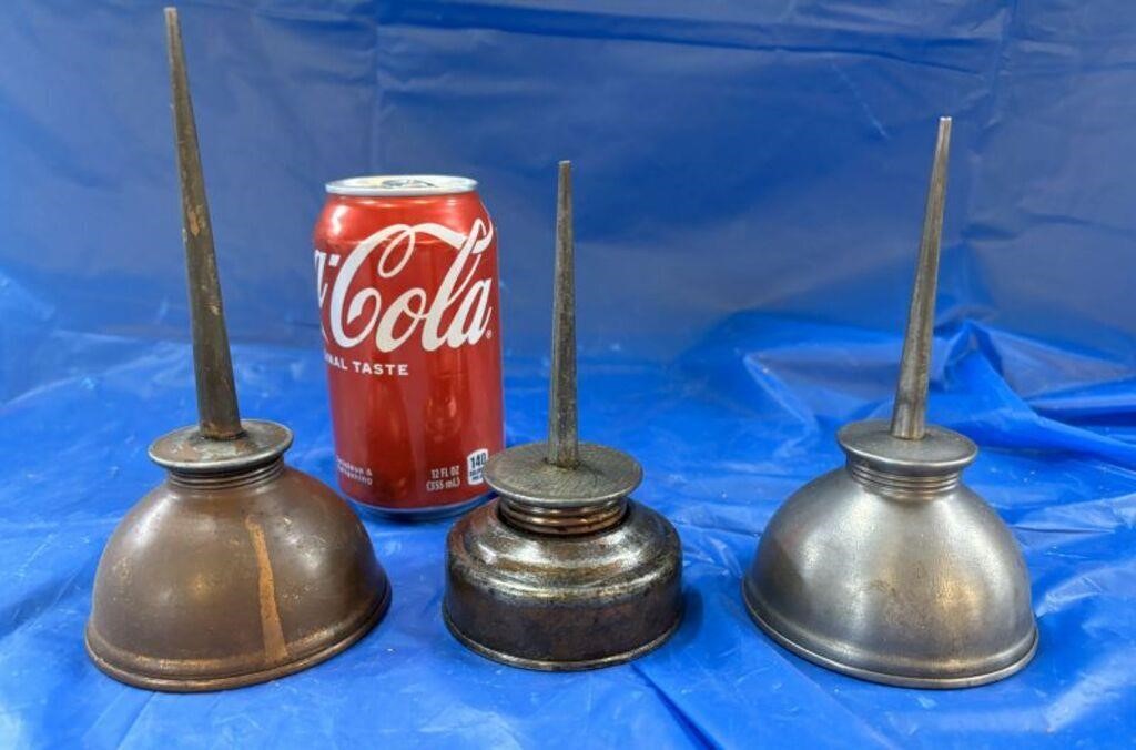 WW! 3 Vintage Oil Cans