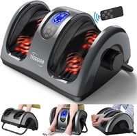 TISSCARE Foot Massager - Heat/Remote  Gray