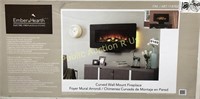 EMBER HEARTH $279 RETAIL CURVED WALL MOUNT