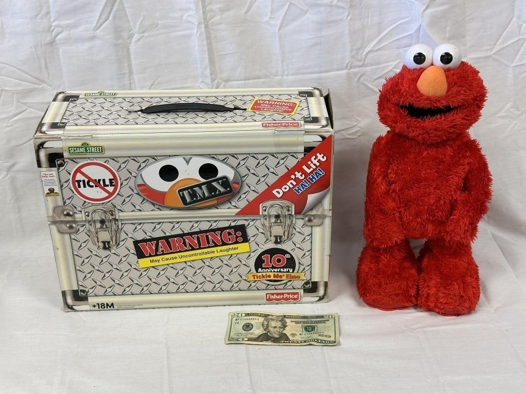 Tickle Me Elmo T.M.X. Battery Doll With Box