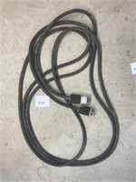 Heavy duty black extension cord