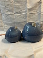 Decorative Stoneware Ceramic Blue Birds Lawn Decor