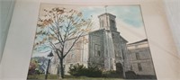 Matted Grays Watercolor Seaman's Bethel New