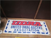 drag racing plastic banner