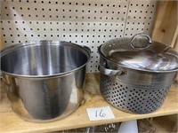 STAINLESS STEEL STRAINER KETTLE W/ LID