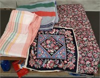 Pair of Vintage Blankets & Handmade Quilt/Nap Mat