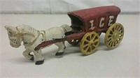 Cast Iron Horse & Ice Wagon