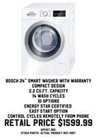 Bosch 24" Smart Washer w/ Warranty