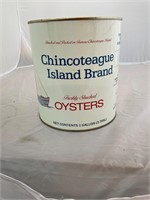 Chincoteague Island Brand VA223 Gallon Oyster Can