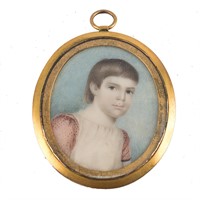 Anglo-American early 19th century school miniature