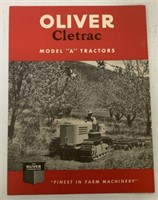 Oliver Cletrac Model "A" Tractors Brochure