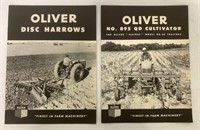 2 Brochures-Oliver Disc Harrows & No. 895 QD