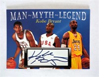 Man Myth Legend Kobe Bryant Facsimile Auto Card