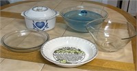 Assorted Serving Bowls, Pie Plates & More