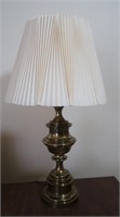 Brass Table Lamp w/Shade 29" h