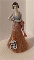 8" Old German Figural Clothes Brush. No Damage.