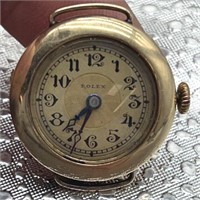 Authentic 10k gold Rolex watch working