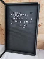 magnetic sign case with letters 36x24"