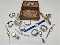 Collection of 21 Ladies Watches, Geneva, Relic