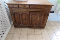 Wood Sewing Cabinet w/storage compartment