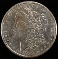 1901-S MORGAN DOLLAR XF/AU CLEANED