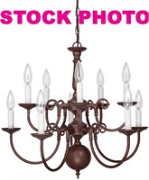 Capital Lighting 30130VB 10-light chandelier,