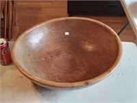 Vintage 18.5" wood bowl