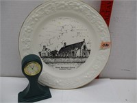 Clock And Decorative Plate