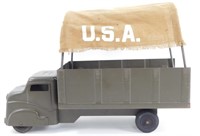 Antique Olive Drab Color Truck with Tan Cloth Top