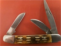 WILD TURKEY HAND MADE 3 BLADE POCKET KNIFE