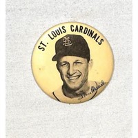1950's Stan Musial Baseball Pin Back