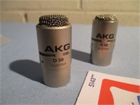 Qty 2 AKG D 58 Mics Tested Working