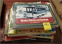 Stack of train books