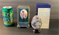 Hand Painted Glass Eggs - Oriental