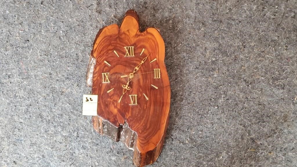 Rough Cut Wood Clock
