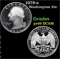 Proof 1979-s Washington Quarter 25c Grades GEM++ P