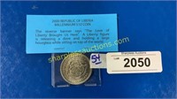 2000 Republic of Liberia Millennium $10 coin