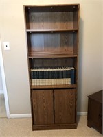Vintage Bookcase with Doors