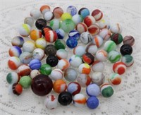 BAG OF ABOUT (75) MARBLES