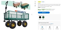 N6530 Steel Garden Cart 600lb 3 cu ft Capacity